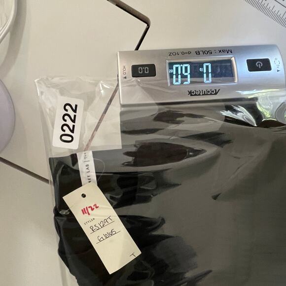 Grey Lab Black Ribbed Knit Top Women’s Size Small 3/4 Sleeve Stretch Minimalist - Picture 8 of 8